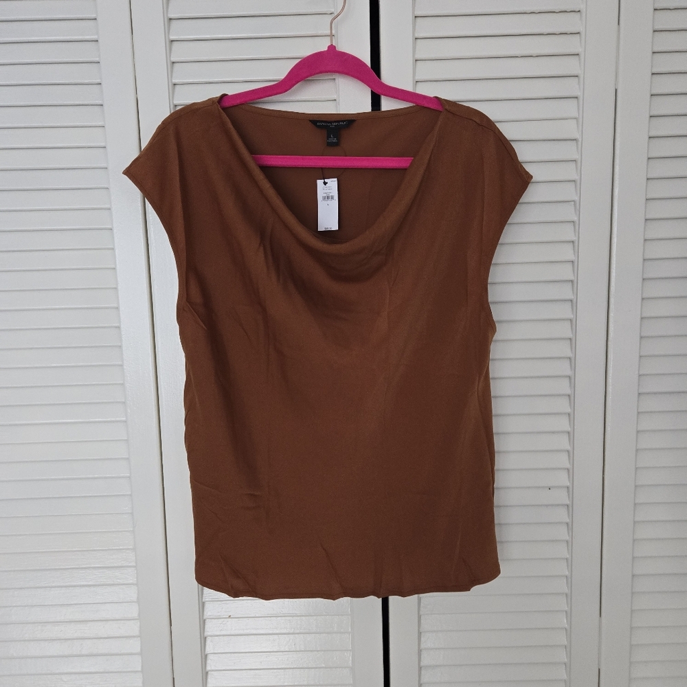 Banana Republic Factory Cowl Neck Top NWT